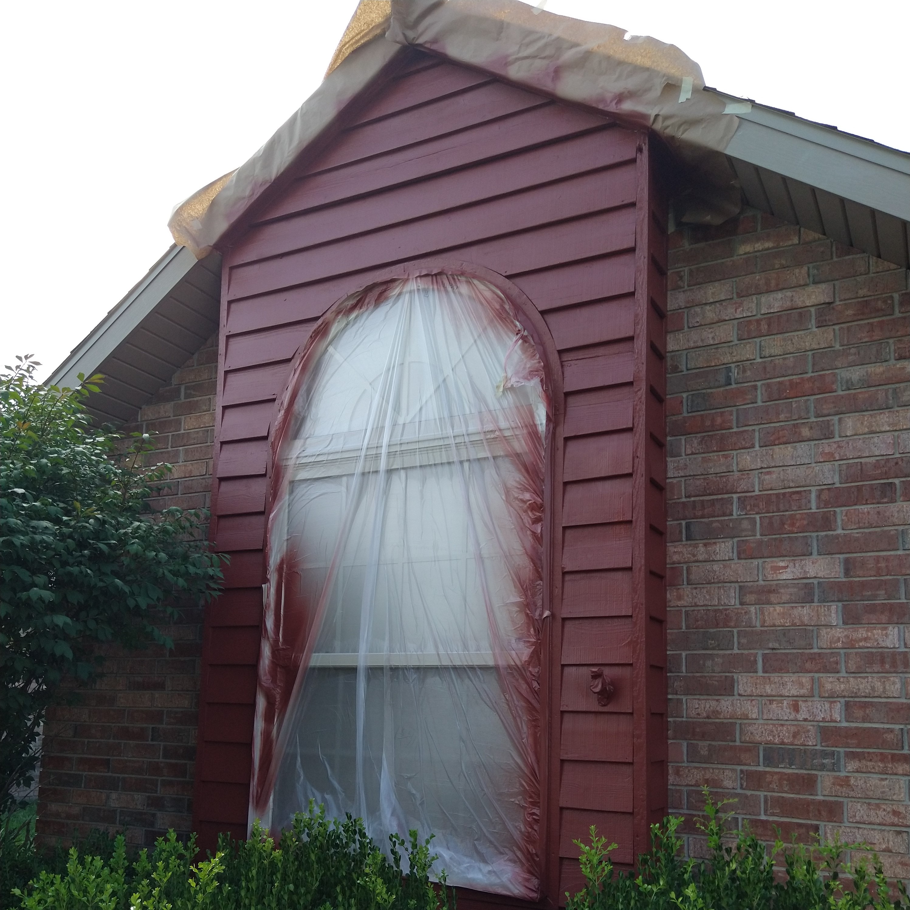 Exterior Windows With Fresh Paint